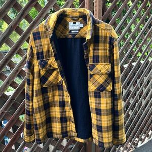 Topman yellow plaid overshirt